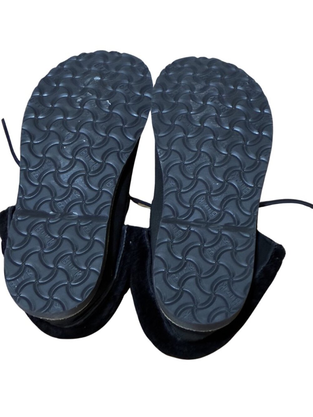 Birkenstock Bakki Black Suede Shearling Lined Ankle Boots EU 38 US 7 Winter/Fall - Picture 5 of 7